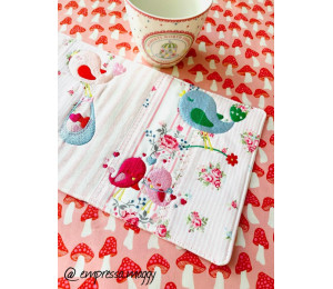 Stickdatei ITH - Patchwork Flip & Fold Platzdecke Untersetzer bis 36x24